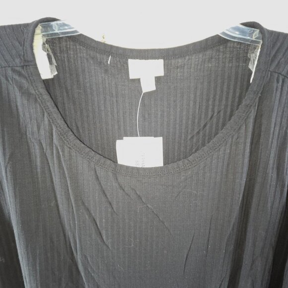 LulaRoe NWT Women's Stephanie Smocked Short Sleeve Pullover Top Black Size 3XL - Picture 3 of 10